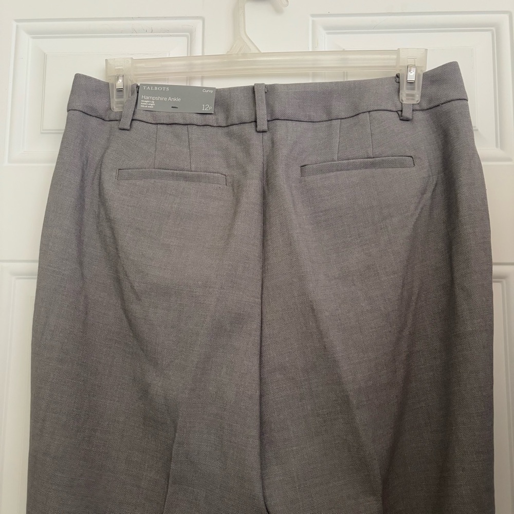 NWT Talbots Chatham Slim Ankle Pants, Curvy Fit, Size 12 Petite - Picture 4 of 10